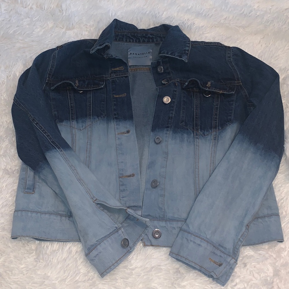 Bagatelle Dip Dye Jean Jacket NWOT
